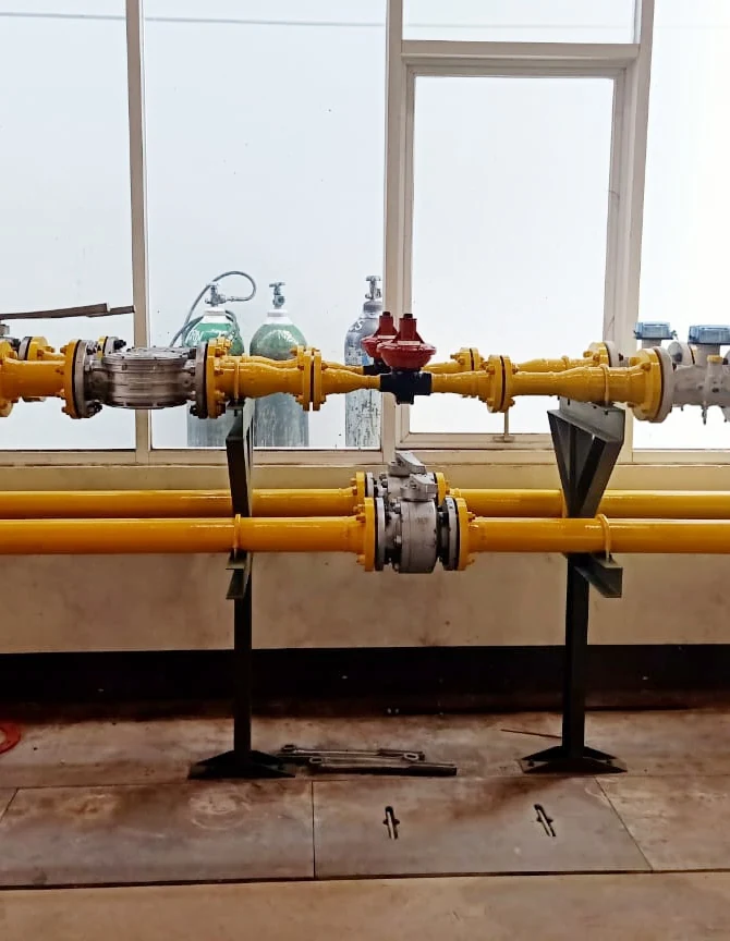 Instalasi piping industri PT Damitech Mekanika Indonesia