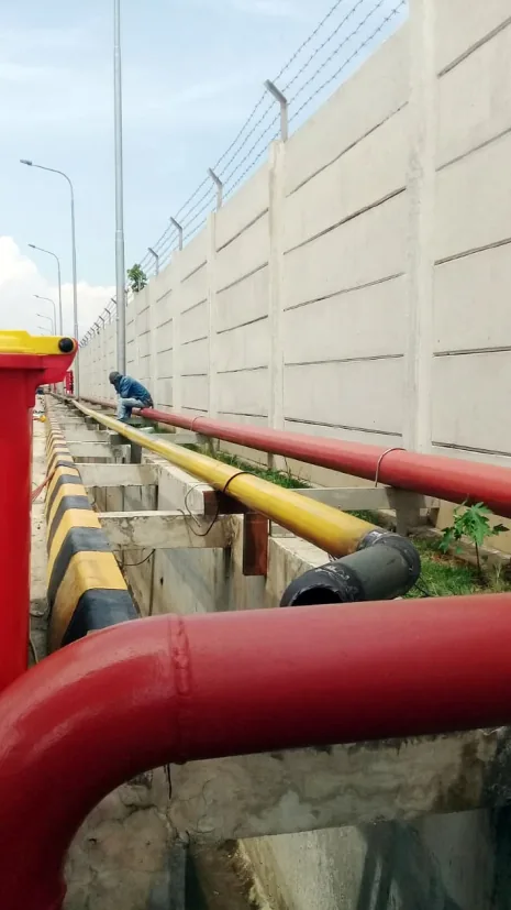 Outdoor utility piping